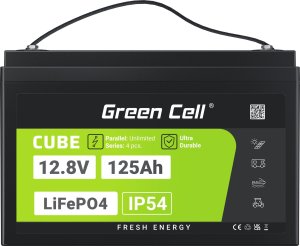 Green Cell Green Cell CUBE LiFePO4 125Ah 12.8V 1600Wh Lithium Iron Phosphate Battery for Camper, Solar, Off-Grid System, Boat 4