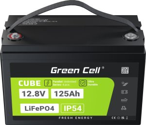 Green Cell Green Cell CUBE LiFePO4 125Ah 12.8V 1600Wh Lithium Iron Phosphate Battery for Camper, Solar, Off-Grid System, Boat 6
