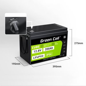 Green Cell Green Cell CUBE Akumulator LiFePO4 200Ah 12.8V 2560Wh Litowo-Żelazowo-Fosforanowy do Kampera, Paneli solarnych, Foodtrucka 2