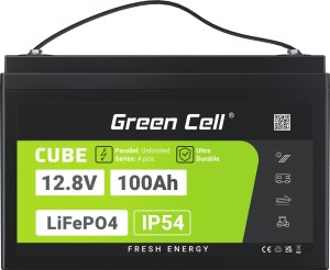 Green Cell Green Cell CUBE Akumulator LiFePO4 100Ah 12.8V 1280Wh Litowo-Żelazowo-Fosforanowy do Fotowoltaiki, Przyczep kempingowych, Łodzi 5