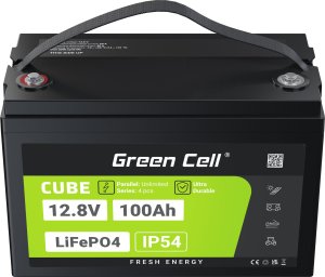 Green Cell Green Cell CUBE Akumulator LiFePO4 100Ah 12.8V 1280Wh Litowo-Żelazowo-Fosforanowy do Fotowoltaiki, Przyczep kempingowych, Łodzi 7