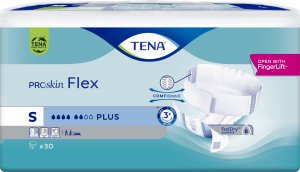 Essity Pieluchomajtki Pieluchy dla dorosłych Tena Flex ProSkin Plus S, 30 sztuk - Długi termin ważności! 1
