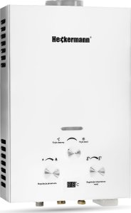 Przepływowy podgrzewacz wody Heckermann Gazowy podgrzewacz wody gazowy Heckermann JSD-HB01 6L NG Biały 3