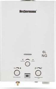 Przepływowy podgrzewacz wody Heckermann Gazowy podgrzewacz wody gazowy Heckermann JSD-HB01 6L NG Biały 4