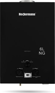 Piec gazowy Heckermann Gazowy podgrzewacz wody gazowy Heckermann JSD-HB01 6L NG Czarny 3