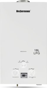 Przepływowy podgrzewacz wody Heckermann Gazowy podgrzewacz wody gazowy JSD-HB05 18L LPG Biały 4