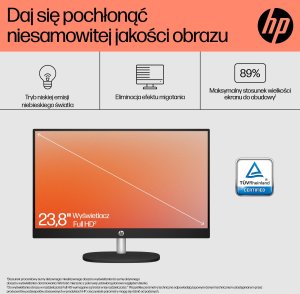 Komputer HP AiO HP  24-cr0184nw Ryzen 5-7520/23.8" FHD IPS/16GB/SSD 512GB/keyboard+mouse/DOS white 7