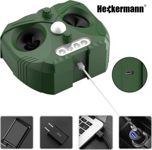 Heckermann Odstraszacz solarny zwierząt szkodników 536 7