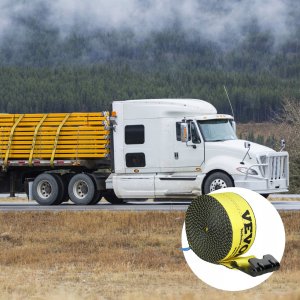 Vevor Zestaw Pasów do Wyciągarki 9.1 m Żółte 10 sztuk 5