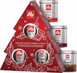 Kawa mielona illy Zestaw Christmas Tree 3 x 125g 1