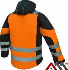 Kurtka męska Artmas Kurtka Robocza Zimowa Softshell Ocieplany Fluorescencyjna Pasy Odblaskowe L Artmas Classic-Vis Win O L 5907791450234 2