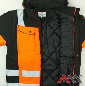 Kurtka męska Artmas Kurtka Robocza Zimowa Softshell Ocieplany Fluorescencyjna Pasy Odblaski Xxl Classic-Vis Win O Xxl 5907791450258 3
