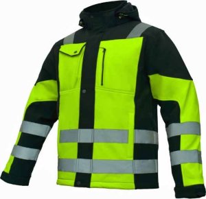 Kurtka męska Artmas Kurtka Robocza Zimowa Softshell Ocieplany Fluorescencyjna Pasy Odblaski Xxl Artmas Classic-Vis Win Y Xxl 5907791450159 3