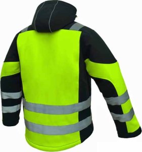Kurtka męska Artmas Kurtka Robocza Zimowa Softshell Ocieplany Fluorescencyjna Pasy Odblaskowe L Artmas Classic-Vis Win L 5907791450135 4