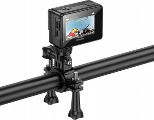 Kamera Hoco HOCO kamera sportowa z dwoma wyświetlaczami 1,3" + 2" anti-shake IPS 4K DV102 czarna 8