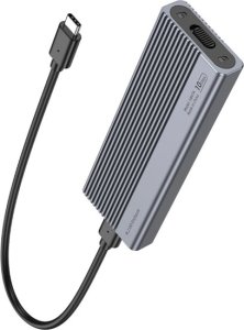 HUB USB Hoco adapter HUB Typ C do dysków SSD USB3.2 / 10GBps HB47A szary 3