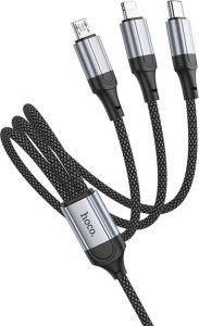 Kabel USB Hoco USB-A - USB-C 1 m Czarny 3