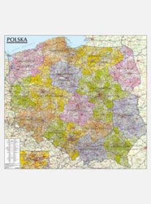 Polska. Mapa administracyjno-samochodowa 1:570 000 (listwa) 1