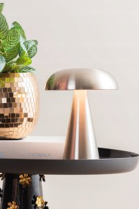 Lampa stołowa Leitmotiv Lampa stołowa grzybek LED RACHEL, bezprzewodowa, Ø 15,5 cm 3