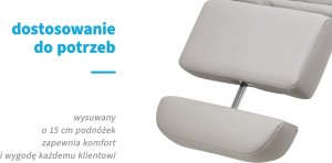Activeshop Fotel kosmetyczny elektr. Azzurro 891 szary 20