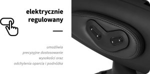 Activeshop Fotel Barberski elektryczny Gabbiano Duke Czarny 18