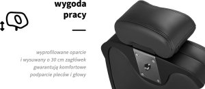 Activeshop Fotel Barberski elektryczny Gabbiano Duke Czarny 20