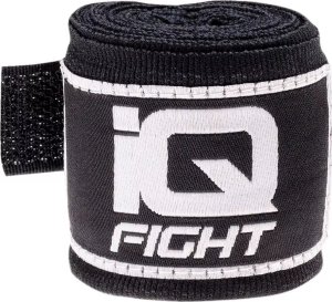 IQ Bandaż bokserski owijki IQ VENDA 2,5M czarny 2