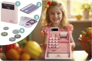 Ricokids Drewniana zabawka kasa sklepowa RK-868 7