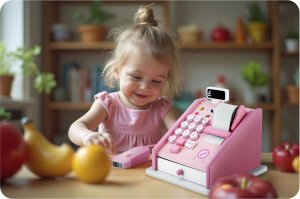 Ricokids Drewniana zabawka kasa sklepowa RK-868 9