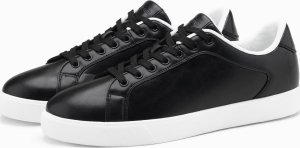 Ombre Klasyczne męskie buty sneakersy z wysoką podeszwą  czarne V1 OM-FOCS-0165 44 1
