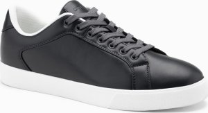 Ombre Klasyczne buty męskie sneakersy z wysoką podeszwą  grafitowe V4 OM-FOCS-0165 45 3