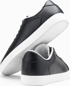 Ombre Klasyczne buty męskie sneakersy z wysoką podeszwą  grafitowe V4 OM-FOCS-0165 45 5