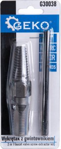 Geko Wykrętak z gwintownikiem do usuwania zerwanych śrub, rur i zaworów 1/2" (100) 9