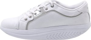 Fitness King Trampki z podeszwą kołyskową Fit Walk balansujące na fitness białe 38 5