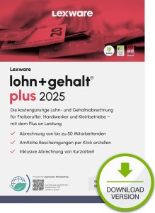 Program Lexware Lexware Lohn+Gehalt Plus 2025 - 1 Device, ABO - ESD-DownloadESD 1