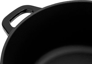 MPLCo Garnek żeliwny z pokrywką emaliowany 3,5 L 3