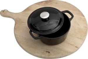 MPLCo Garnek żeliwny z pokrywką emaliowany 3,5 L 6