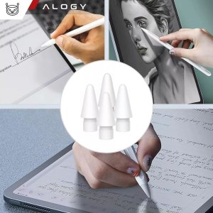 Alogy Końcówka wymienna 4szt. Twardość 2B do Rysika do Apple Pencil 1/2 generacji do iPad Air Pro Mini 3