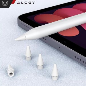 Alogy Końcówka wymienna 4szt. Twardość 2B do Rysika do Apple Pencil 1/2 generacji do iPad Air Pro Mini 4