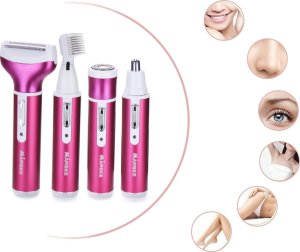 Depilator Verk Depilator golarka damska do ciała nóg trymer 4w1 wymienne końcówki usb Depilator golarka damska do ciała nóg trymer 4w1 wymienne końcówki usb 2