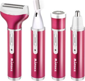 Depilator Verk Depilator golarka damska do ciała nóg trymer 4w1 wymienne końcówki usb Depilator golarka damska do ciała nóg trymer 4w1 wymienne końcówki usb 3