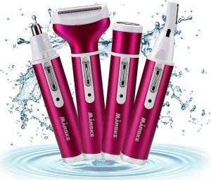 Depilator Verk Depilator golarka damska do ciała nóg trymer 4w1 wymienne końcówki usb Depilator golarka damska do ciała nóg trymer 4w1 wymienne końcówki usb 10