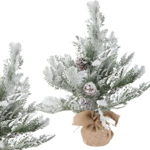 Verk Choinka sztuczna śnieg mała 45cm ozdobna na biurko stół gęsta ośnieżona Choinka sztuczna śnieg mała 45cm ozdobna na biurko stół gęsta ośnieżona 1
