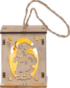 Verk Drewniany wiszący lampion na choinkę oświetlenie ozdoba świąteczna mikołaj Drewniany wiszący lampion na choinkę oświetlenie ozdoba świąteczna mikołaj 4