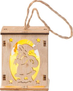 Verk Drewniany wiszący lampion na choinkę oświetlenie ozdoba świąteczna mikołaj Drewniany wiszący lampion na choinkę oświetlenie ozdoba świąteczna mikołaj 8