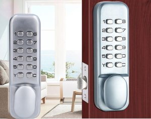 Verk Zamek szyfrowy kodowy mechaniczny na kod szyfrator klamka bez baterii Zamek szyfrowy kodowy mechaniczny na kod szyfrator klamka bez baterii 8