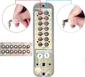 Verk Zamek szyfrowy kodowy mechaniczny na kod szyfrator klamka bez baterii Zamek szyfrowy kodowy mechaniczny na kod szyfrator klamka bez baterii 9