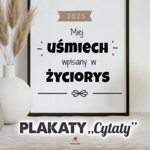Artsezon Kalendarz wieloplanszowy Plakaty cytaty 2025 Rozkład miesięczny 33x33cm 1