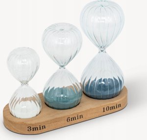 Atmosphera Zestaw trzech klepsydr dekoracyjnych SABI, wys. 15 cm 8