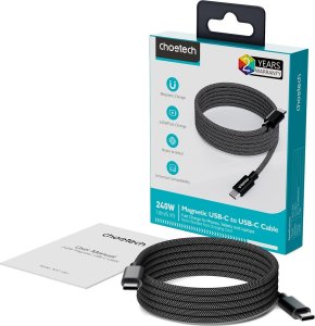 Choetech Kabel Choetech XCC-1052 100W USB-C magnetyczny 1,2m - czarny 4